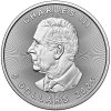 canadian maple leaf stribrna mince 1oz 2025 obverse