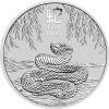 australian lunar series iii stribrna mince 5oz 2025 year of the snake reverse