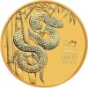 australian lunar series iii zlata mince 1 10oz 2025 year of the snake reverse