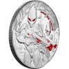 samoa alien stribrna mince 1oz 2024 proof barvena side