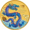 australian lunar series iii zlata mince 1 10oz 2024 year of the dragon barvena reverse