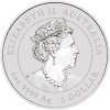 australian lunar series iii stribrna mince 1oz 2022 year of the tiger barvena obverse