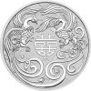 chinese myths and legends stribrna mince 1oz 2025 double phoenix reverse