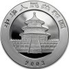 chinese panda stribrna mince 1oz 2003 obverse