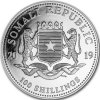 somali elephant african wildlife stribrna mince 1oz 2019 obverse