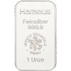 heraeus stribrny slitek 1 oz cihla
