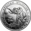 somali elephant african wildlife stribrna mince 1oz 2016