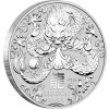 australian lunar series iii year of dragon 2024 stribrna mince 1oz reverse edge