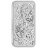 silver rectangular coin dragon 2020 reverse edge