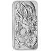 silver rectangular coin dragon 2021 reverse edge