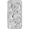 silver rectangular coin dragon 2019 reverse edge