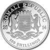 somali elephant african wildlife stribrna mince 1oz 2014 obverse