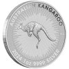 australian kangaroo stribrna mince 1oz 2024 reverse edge