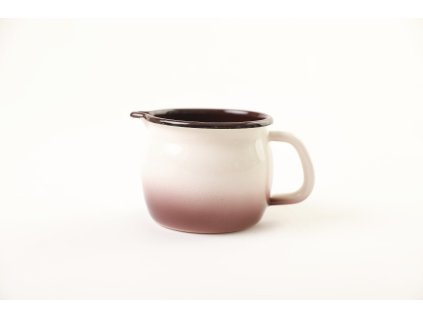 3831 metalac capuccino smaltovany baneny hrnek 10 cm s vylevkou 0 8 l