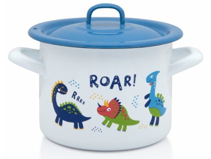 9606 metalac dino smaltovany hrnec s poklici 14 cm 1 5 l