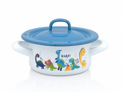 9726 metalac dino smaltovany kastrol s poklici 12 cm 0 75 l