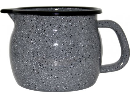 741 1 metalac kamen zaobleny smaltovany hrnek s vylevkou 10 cm 0 85 l