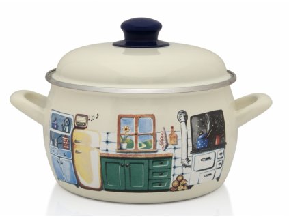 9618 metalac kuchynka smaltovany hrnec s poklici 16 cm 2 4 l