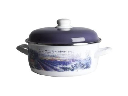 321 metalac levandule melky smaltovany kastrol standard s poklici 18 cm 2 2 l