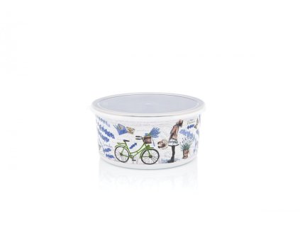 9168 metalac provance smaltovana miska s plastovym vickem 20 cm 2 5 l