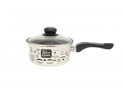 294 metalac retro kitchen konicky smaltovany rendlik s bakelitovou ruckou a poklici 16 cm 1 5 l