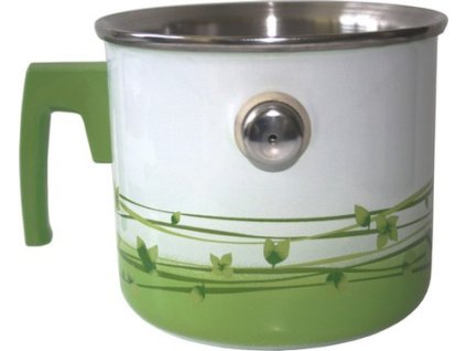 489 metalac trava smaltovany mlekovar 16 cm 2 l