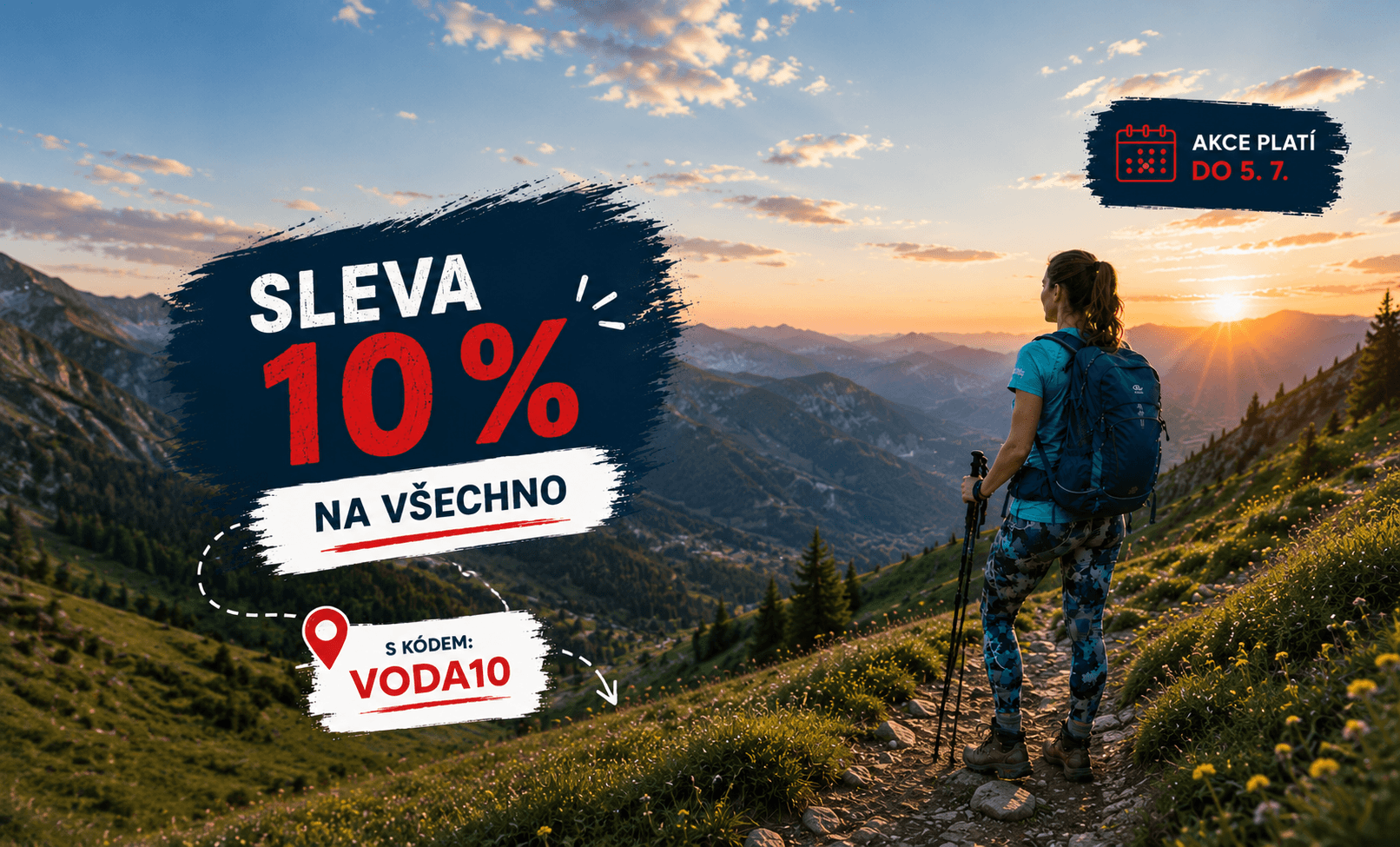 Sleva 10% na vybavení a doplňky