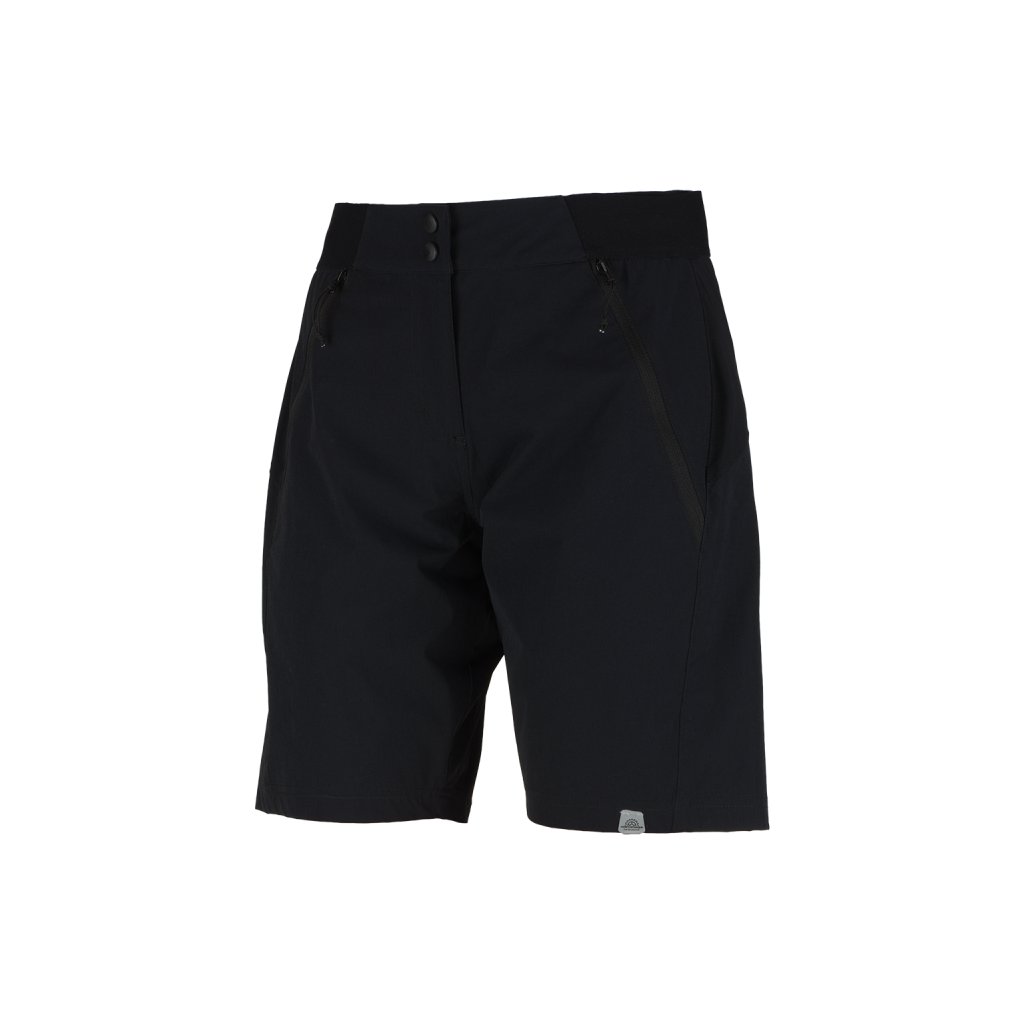 Dámské cyklistické šortky 2v1 NORTHFINDER Mia černé (VELIKOST M)