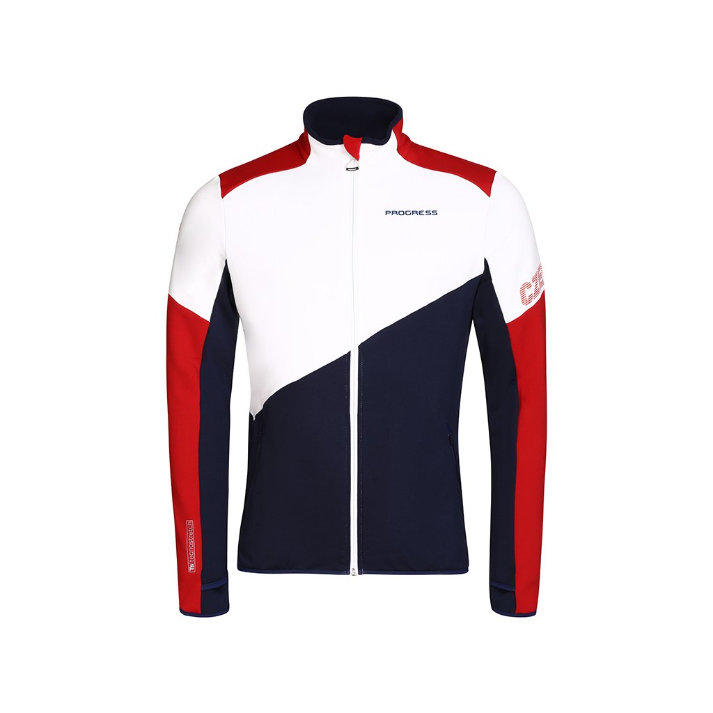 Pánská funkční sportovní mikina PROGRESS Territory Czech trikolora (Velikost S)