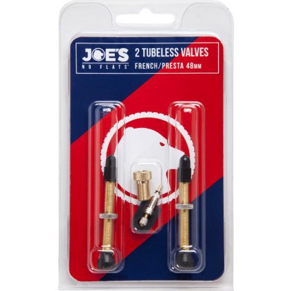 JOE´S ventilky 2x Tubeless French/Presta valves 40 mm