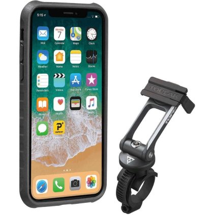 TOPEAK obal RIDECASE pro iPhone X černá/šedá
