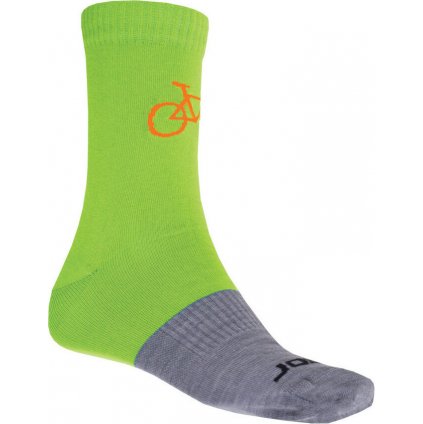 Ponožky SENSOR Tour merino zelená/šedá