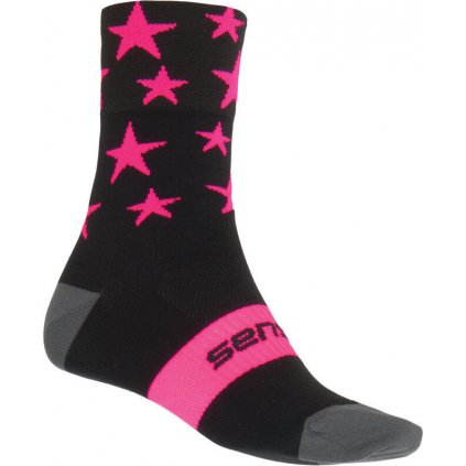 Ponožky SENSOR Stars černá/růžová