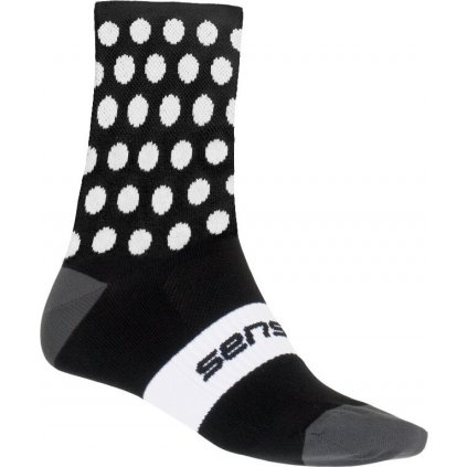 Ponožky SENSOR Dots černá/bílá