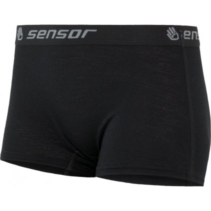 Dámské kalhotky s nohavičkou SENSOR Merino active černá