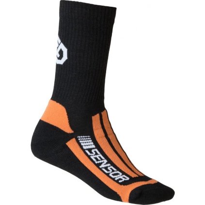 Ponožky SENSOR Treking merino černá/oranžová