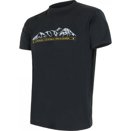 Pánské funkční tričko SENSOR Coolmax fresh pt mountains černá