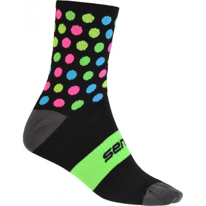 Ponožky SENSOR Dots černá/multi