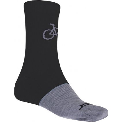 Ponožky SENSOR Tour merino černá/šedá