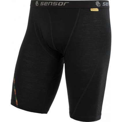 Pánské merino spodní prádlo s prodlouženými nohavičkami SENSOR air černá