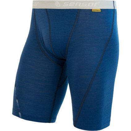Pánské merino spodní prádlo s prodlouženými nohavičkami SENSOR air modrá