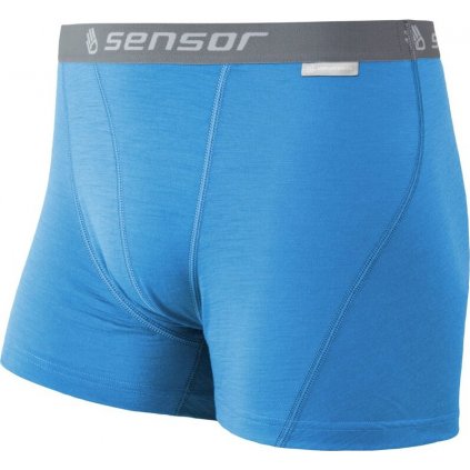 Pánské merino boxerky SENSOR active modrá