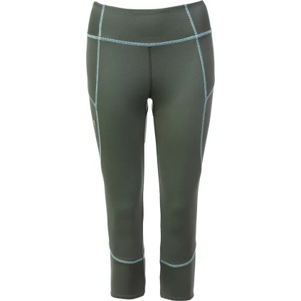 Dámské funkční 3/4 legíny O'STYLE Jizera khaki (Velikost 44)