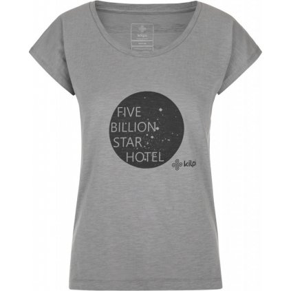 Dámské bavlněné triko KILPI Star-w světle šedá