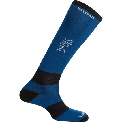 Lyžařské ponožky MUND Skiing tm.modré