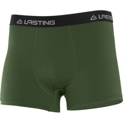 Pánské merino boxerky LASTING Noro zelené