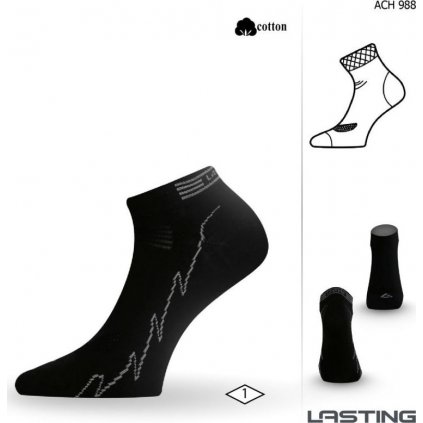 Funkční ponožky LASTING Ach černé