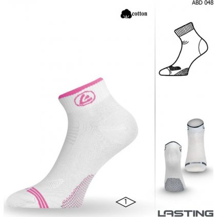 Funkční ponožky LASTING Abd bílé