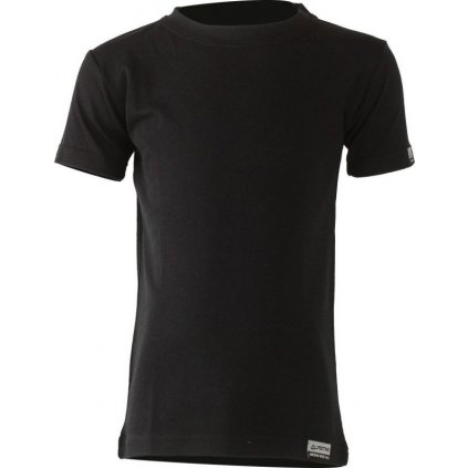 Dětské merino triko LASTING Tony černé (Velikost 110)