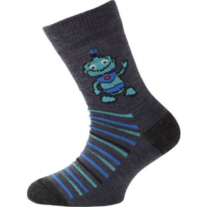 Dětské merino ponožky LASTING Tjb modré